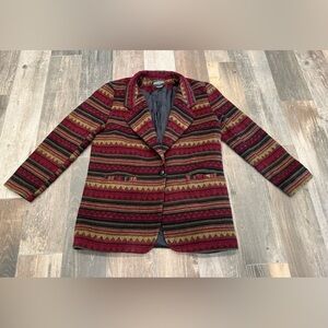 Braetan vintage jacket Boho Yellowstone southwestern theme Blazer Jacket Sz M.